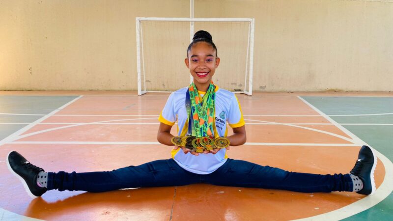Ginasta da Rede Municipal vence disputa estadual e garante vaga nos Jogos Escolares Brasileiros