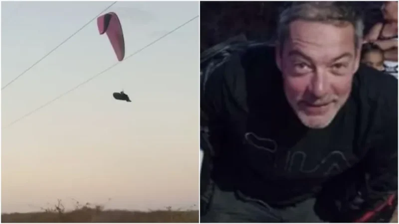 Francês que trabalhou nos filmes ‘Top Gun’ e ‘Missão Impossível’ faz voo de parapente de 400 km no Nordeste