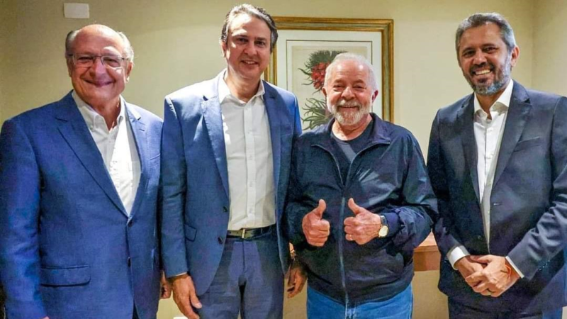 Camilo e Elmano têm encontro com Lula e Alckmin em São Paulo