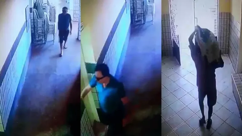 Diretor de escola é preso em flagrante suspeito de furtar carne de merenda escolar em Quixeramobim, no Ceará