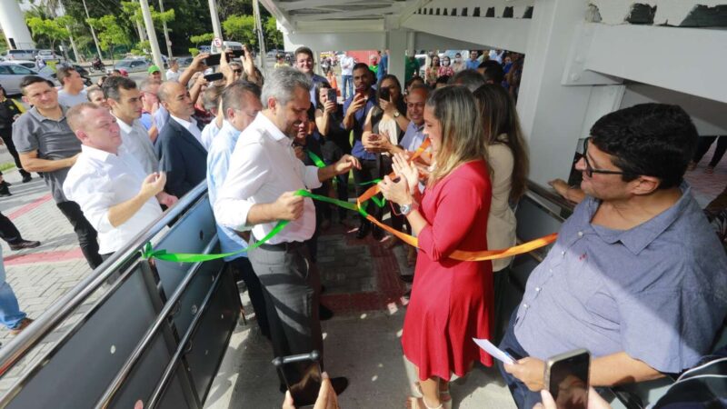 Passarela de acesso ao Polo de Lazer do São João do Tauape é entregue e garante mais segurança a pedestres