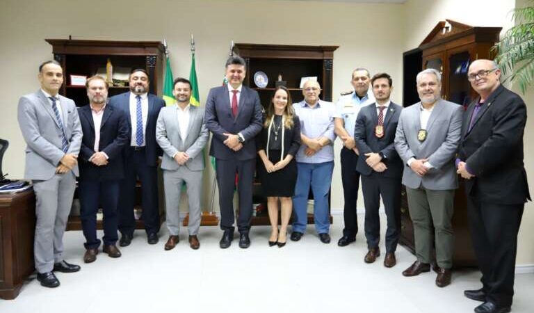 Cúpula da Segurança Pública do Estado realiza visita institucional ao Ministério Público do Ceará