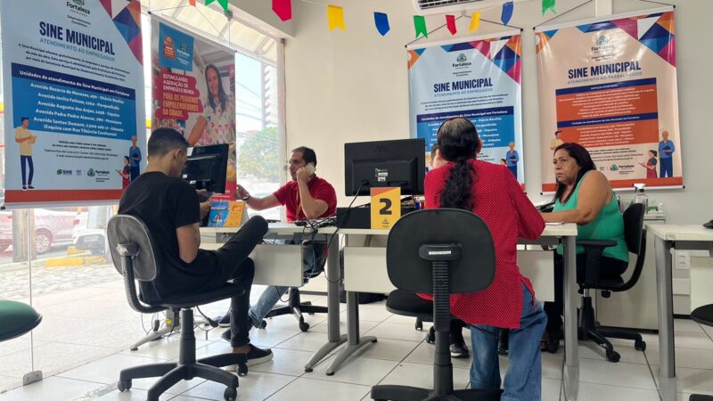Sine Municipal oferta 1.926 vagas de trabalho em Fortaleza