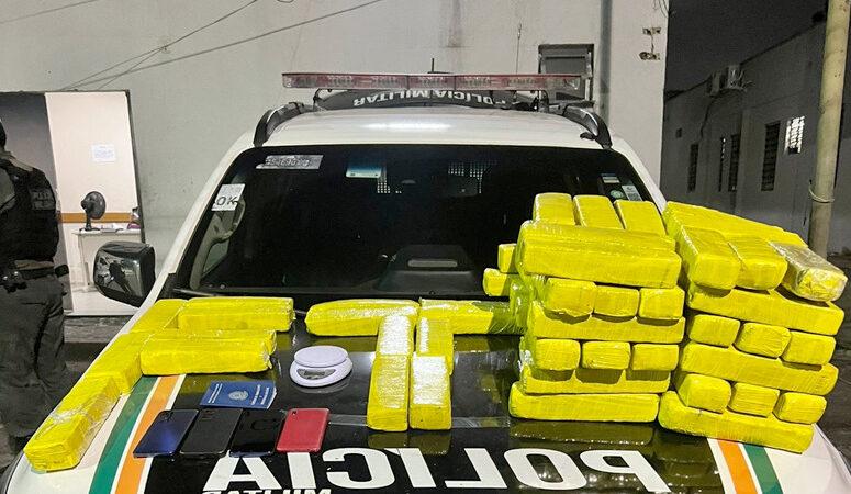 Polícia Militar prende casal e apreende quase 50 kg de maconha em imóvel na Capital