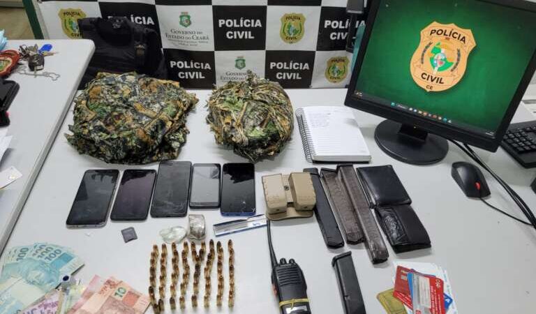 Quatro suspeitos de crimes são capturados durante ações conjuntas em Caucaia