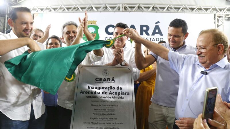 Inaugurada, areninha de Acopiara estimula prática esportiva e convivência comunitária