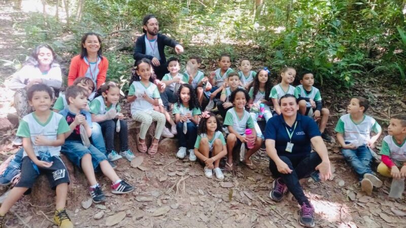 Infância no Parque: crianças participam de projeto de educação ambiental do CVTec Barbalha