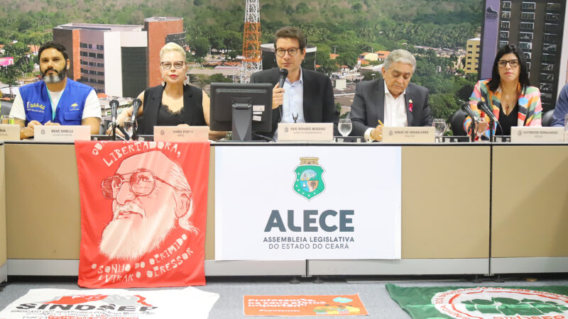 Professores reivindicam durante audiência na Alece mais suporte à saúde mental