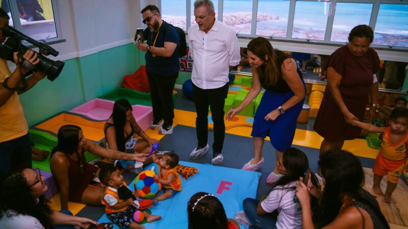 Sarto inaugura 29º Centro de Educação Infantil com berçário, pátio naturalizado e cobertura no Pirambu