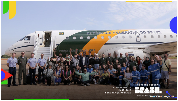 Repatriados de Gaza foram encaminhados para São Paulo, em mais um passo da Operação Voltando em Paz
