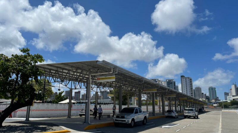 Linha Leste: Seinfra entrega terminal provisório de ônibus no Papicu