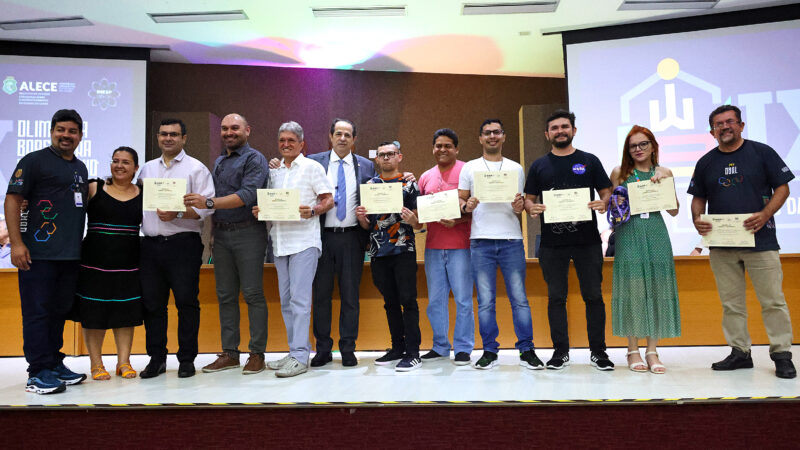 Cerimônia na Alece celebra medalhistas da Olimpíada Brasileira de Raciocínio Lógico