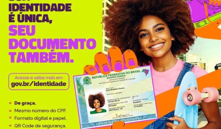 Nova Carteira de Identidade Nacional já está nas mãos de 4 milhões de brasileiros