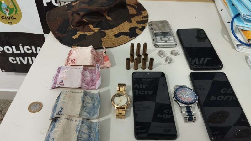 Quatro pessoas são capturadas durante operação da Polícia Civil em Trairi