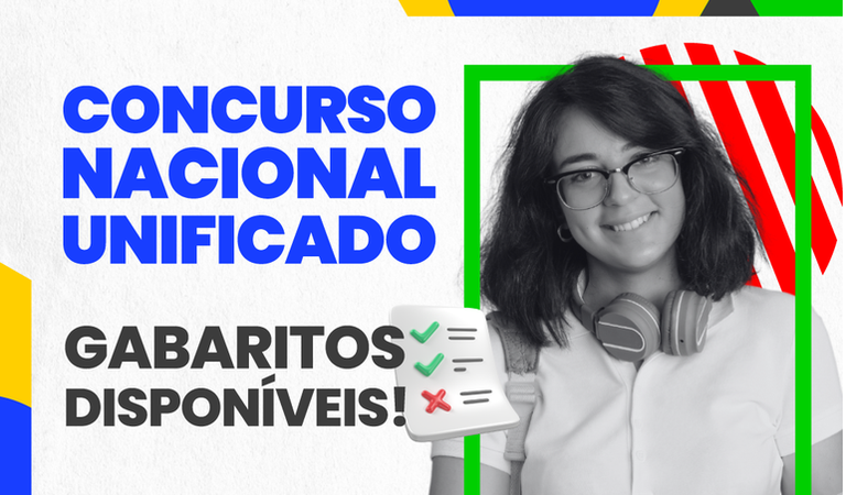 Divulgados os gabaritos oficiais das provas do Concurso Nacional. Confira