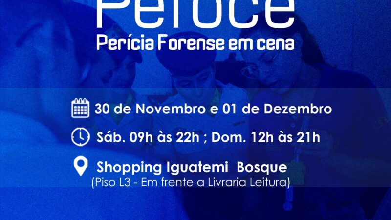 Perícia Forense do Ceará realizará exposição em shopping de Fortaleza