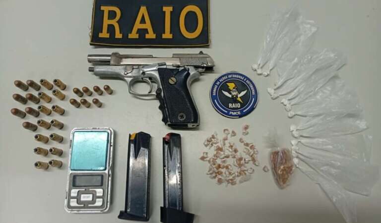 Adolescente é apreendido pela Polícia Militar com armas e drogas na Capital