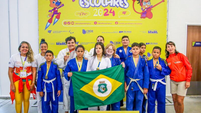 Delegação do Ceará conquista 8º lugar nas Paralimpíadas Escolares 2024