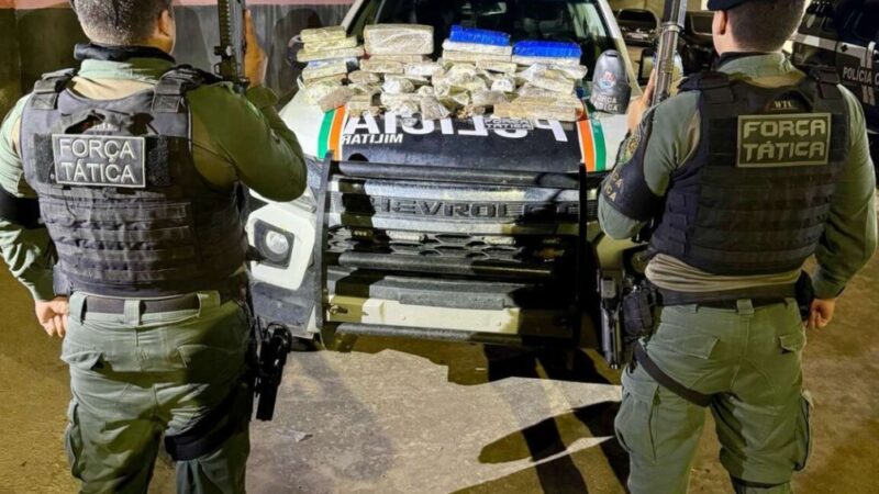 Ação da Polícia Militar resulta na apreensão de mais de 30kg de drogas em Caucaia