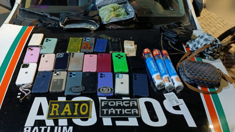 Polícia Militar prende 5 pessoas e apreende 24 celulares furtados durante evento em Sobral