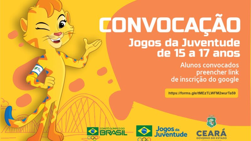 Sesporte divulga lista dos alunos-atletas de 15 a 17 anos e técnicos convocados para os Jogos da Juventude, em Brasília