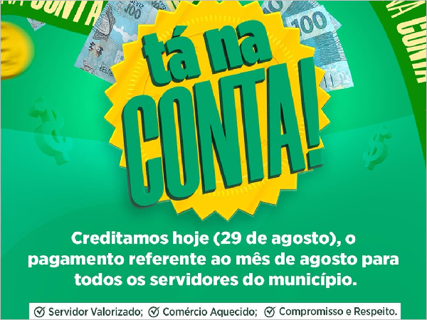TÁ NA CONTA!
