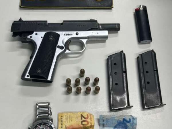 Polícia Militar prende suspeito com arma de fogo em Granja