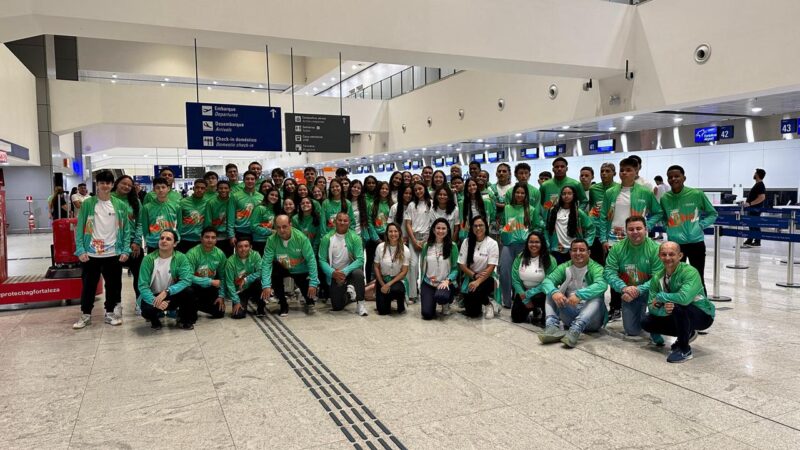 Delegação do Ceará chega a Brasília para participar dos Jogos da Juventude 2025