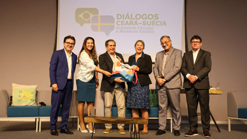 Gestão de resíduos sólidos é destaque em encontro internacional entre Ceará e Suécia