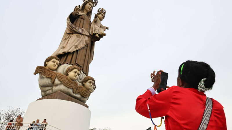 Jucás inaugura Santuário de Nossa Senhora do Carmo com maior estátua dedicada à santa no país