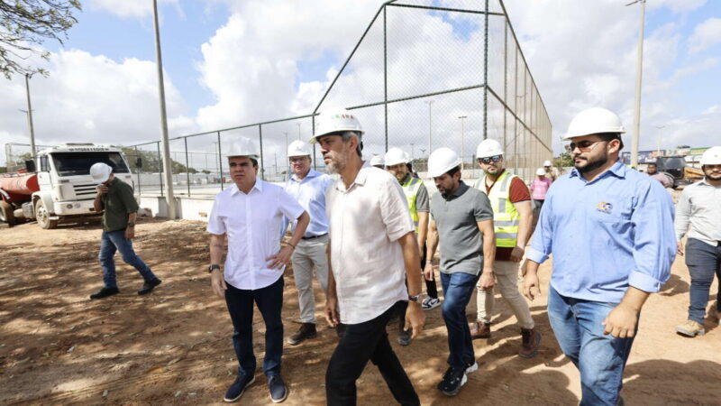 Com previsão de entrega para janeiro de 2026, governador vistoria obras do VLT Ramal Aeroporto e de área de lazer no entorno