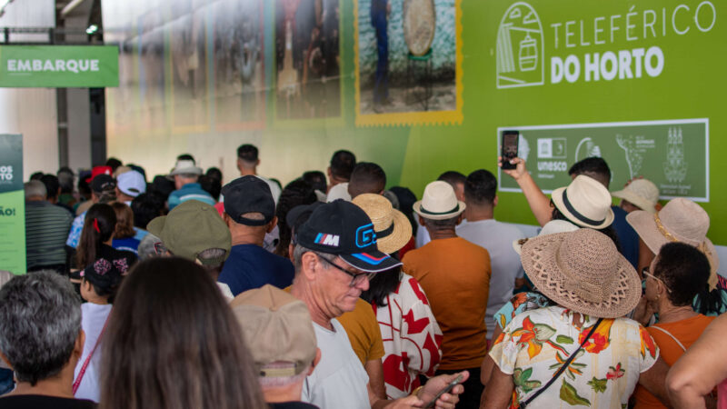 Moradores da Colina do Horto e estudantes de instituições públicas terão gratuidade no Teleférico do Complexo Ambiental Caminhos do Horto