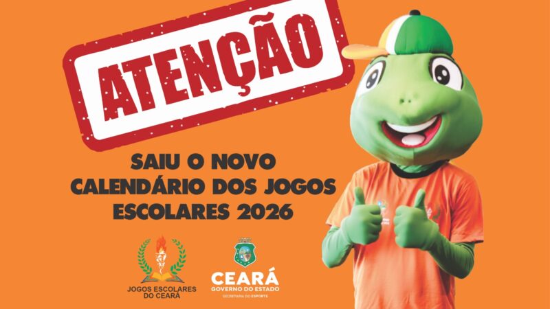 Sesporte divulga calendário dos Jogos Escolares do Ceará 2026