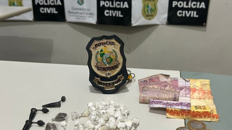 Polícia Civil prende homem em flagrante por tráfico de drogas em Fortaleza