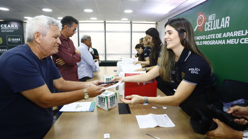 Meu Celular: mais de 13 mil celulares já foram recuperados pelas Forças de Segurança do Ceará