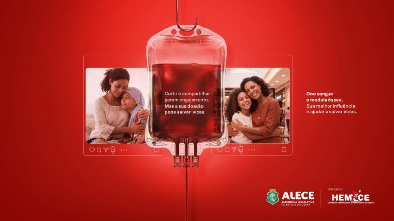 Alece mobiliza campanha para doação de sangue e cadastro de medula óssea