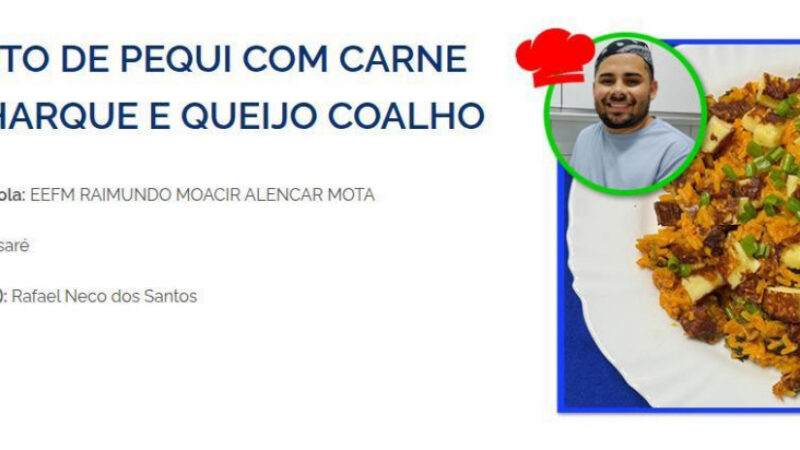 Rede estadual tem escola vencedora do concurso Melhores Receitas da Alimentação Escolar