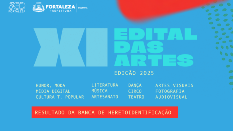 Prefeitura de Fortaleza divulga resultado final da Banca de Heteroidentificação do XI Edital das Artes