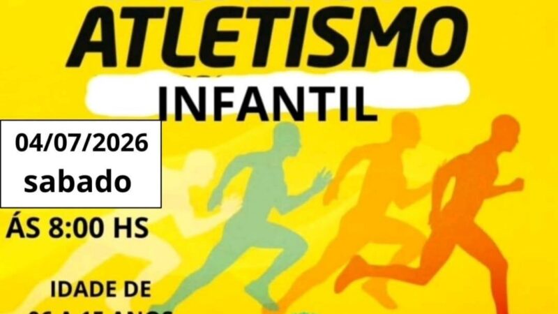 Projeto de Atletismo promove festival para crianças e adolescentes